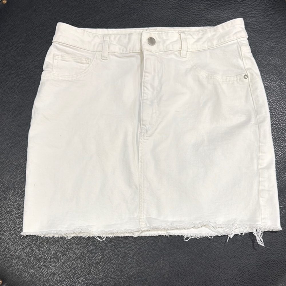 DL1961 White Denim Mini Skirt Casual